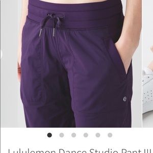 NWT LULU DANCE STUDIO PANT unlined regular NAVY BLUE, SIZE:4 Inseam is 32”
